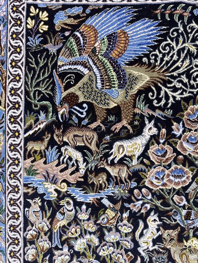 27052143e - Esfahan fein, Persien, signiert´Mansouri´, Mitte 20.Jhd, ca. 160 x 120 cm, ca. 1,0 Mio. ...