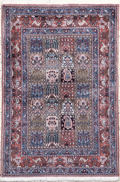 Image Mud fein, Persien, Ende 20.Jhd, Korkwolle, ca. 148 x 101 cm, gereinigt, EHZ: 1-2 ...