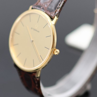 27052585c - ETERNA Herrenarmbanduhr in GG 585/000 Referenz 4000.65, 3-teil. Geh. inkl. orig. ...