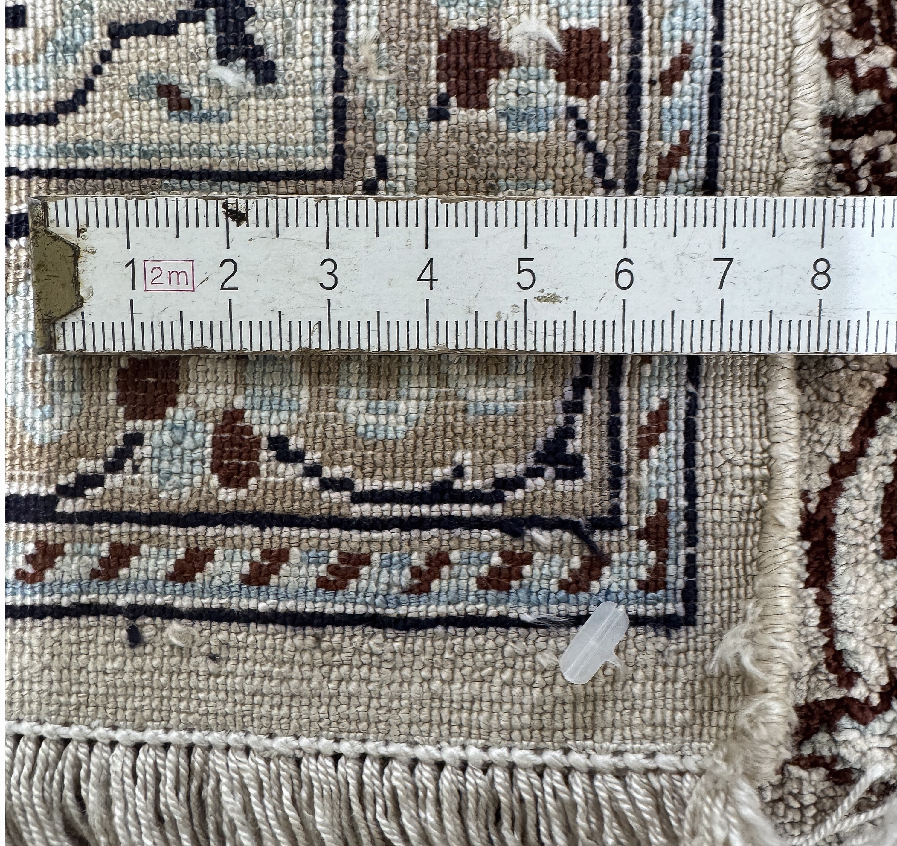 Detail k: Seltener Seiden Nain Persien, signiert"Habibian", Mitte 20.Jhd, reine Naturseide, ca. 390 x 254 cm, ca. 1,0 Mio. Kn/qm, gereinigt, EHZ: 2