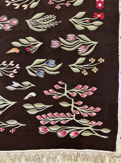 27052682a - Bessarabian Kelim, Balkan, Anfang 20.Jhd, Wolle auf Baumwolle, ca. 297 x 197 cm, EHZ: 2 ...