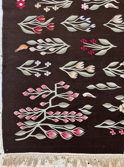 27052682b - Bessarabian Kelim, Balkan, Anfang 20.Jhd, Wolle auf Baumwolle, ca. 297 x 197 cm, EHZ: 2 ...