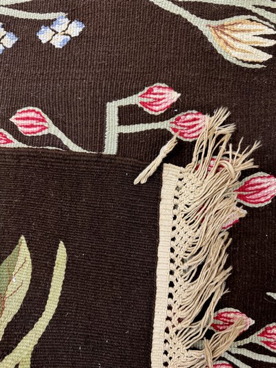 27052682h - Bessarabian Kelim, Balkan, Anfang 20.Jhd, Wolle auf Baumwolle, ca. 297 x 197 cm, EHZ: 2 ...