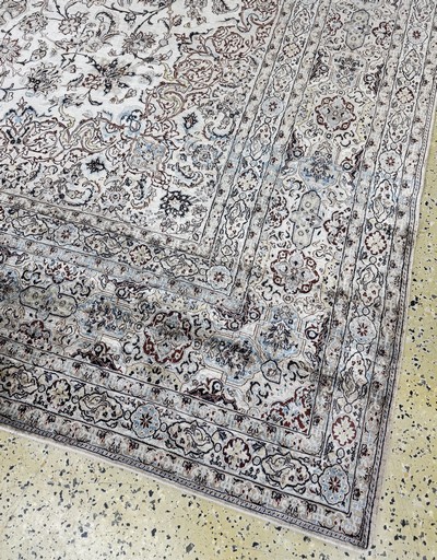 27052699i - Seltener Seiden Nain Persien, signiert´Habibian´, Mitte 20.Jhd, reine Naturseide, ca. ...