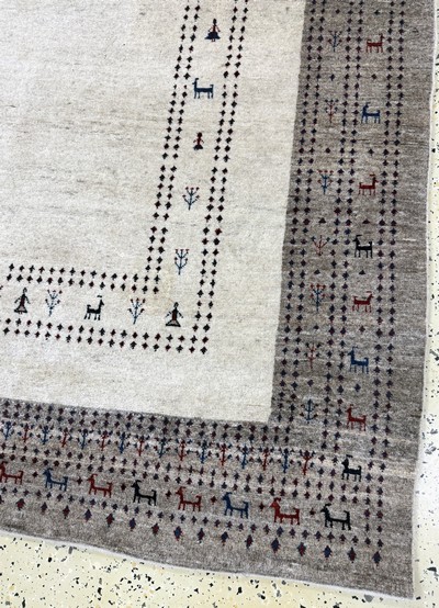27052752a - Gabbeh fine Loribaft, Persia, late 20th century, wool on wool, approx. 200 x 130 cm, ...