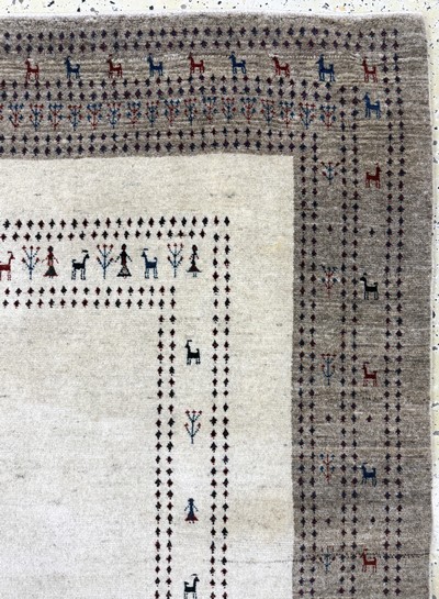 27052752d - Gabbeh fine Loribaft, Persia, late 20th century, wool on wool, approx. 200 x 130 cm, ...