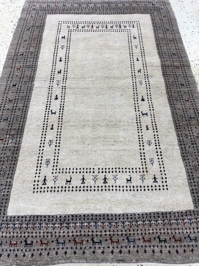 27052752e - Gabbeh fine Loribaft, Persia, late 20th century, wool on wool, approx. 200 x 130 cm, ...