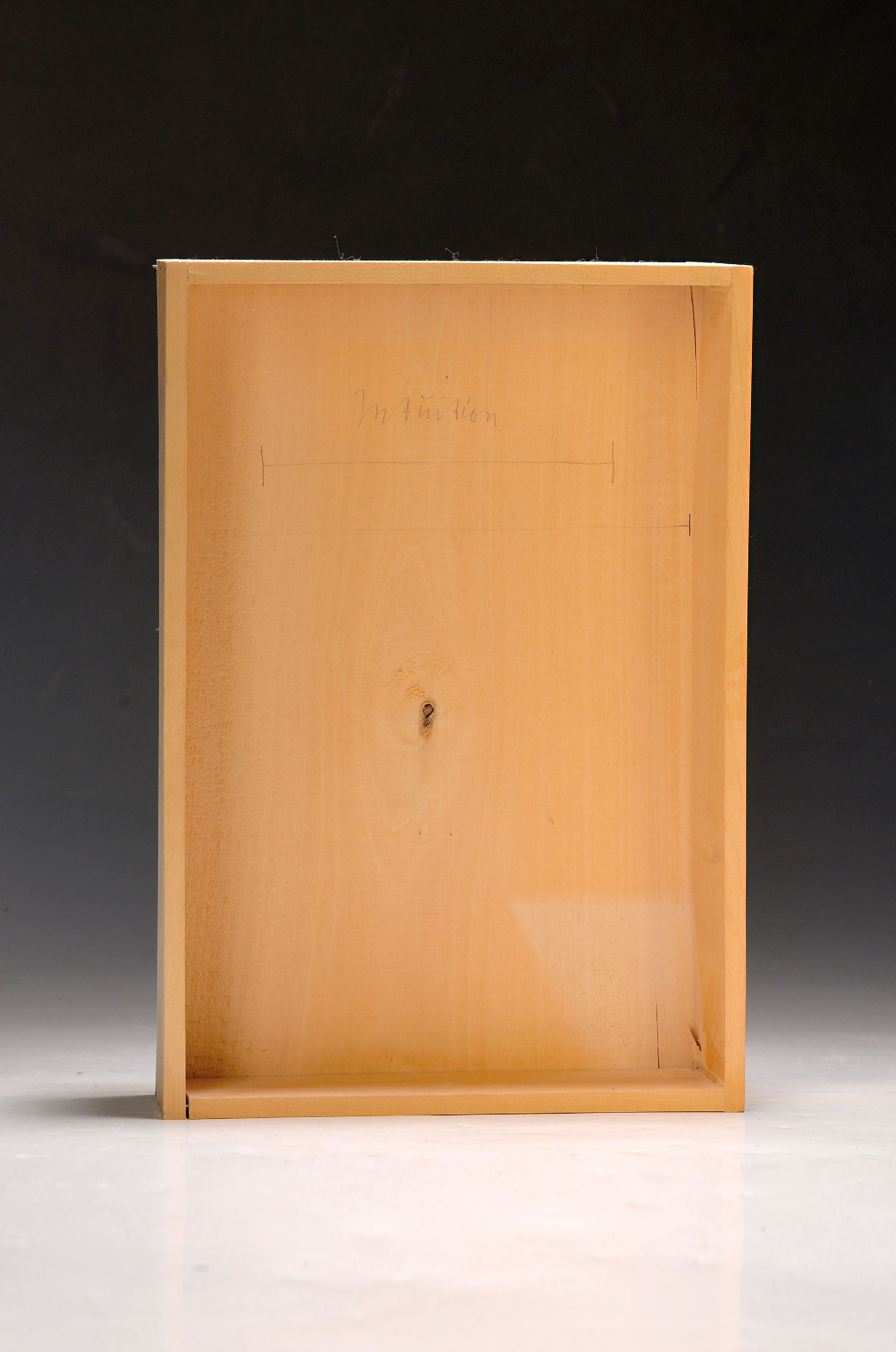 Detail k: Joseph Beuys, 1921 Krefeld-1986 Düsseldorf, "Intuition", 1968, Holzkiste mit Bleistiftzeichnung, 30x21x6 cm, unlimitiert, eines von 12.000 ...