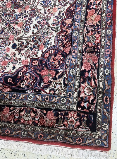 27052941e - Rosenbidjar Kork, Persien, Mitte 20.Jhd, Korkwolle auf Baumwolle, ca. 292 x 225 cm, ...