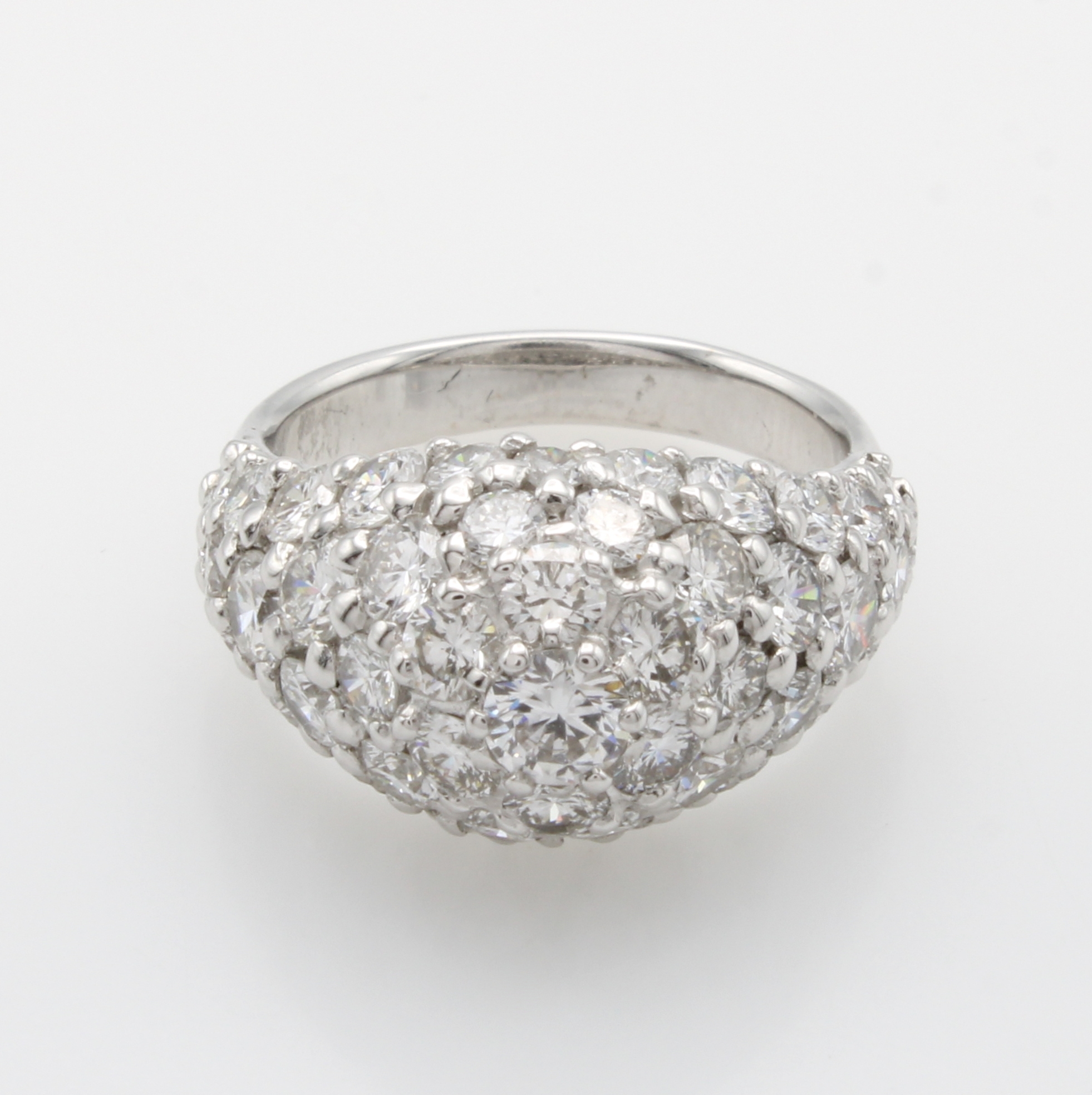 Image 27053087 - Ring mit Brillanten, WG 750/000, Ringkopf spitz zulaufend, Brill. zus. ca. 3.60 ct ...