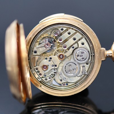 27053046f - MONTANDON LOCLE Herrensavonette mit Minuten- repetition in RG 750/000, Schweiz um 1880, ...