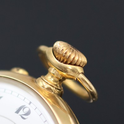 27053058a - CHRONOMETRE PATRIA offene Herrentaschenuhr mit Minutenrepetition in GG 750/000, Schweiz ...