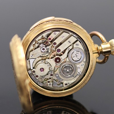 27053063g - P.H. MATHEY schwere Herrensavonette mit Minutenrepetition in RoseG 750/000, Schweiz um ...