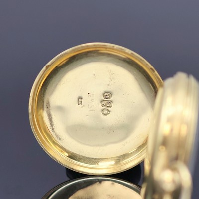 27053248b - Offene GG 750/000 Spitzzahnanker- Herrentaschenuhr Nr. 4716, Hallmark London 1837, ...