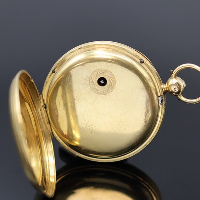 27053248c - Offene GG 750/000 Spitzzahnanker- Herrentaschenuhr Nr. 4716, Hallmark London 1837, ...