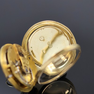27053248d - Offene GG 750/000 Spitzzahnanker- Herrentaschenuhr Nr. 4716, Hallmark London 1837, ...