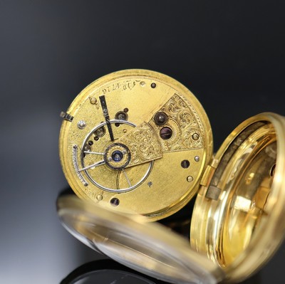 27053248e - Offene GG 750/000 Spitzzahnanker- Herrentaschenuhr Nr. 4716, Hallmark London 1837, ...