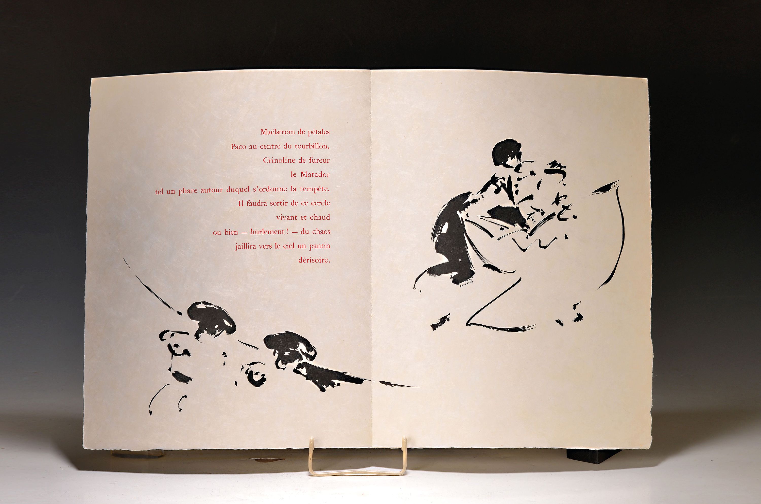 Detail k: Jean Ducasse (1939-2011) und Jean Cau, Mappenwerk: Matador, Paris, 1967, mit 20 orig. Lithographien von Ducasse, Texte von Cau, gedruckt bei Jacques ...