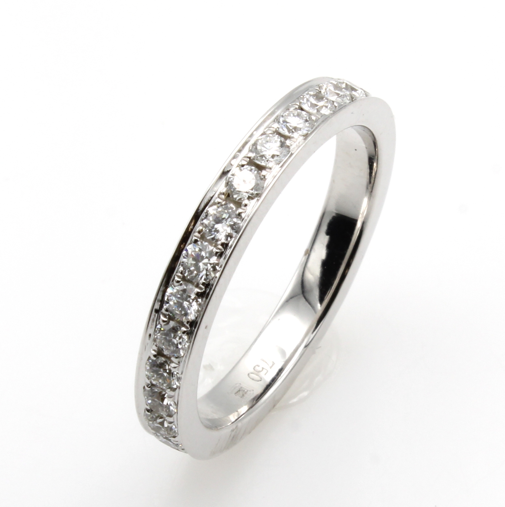 Image 27054280 - Memoryring mit Brillanten, WG 750/000, Brill. zus. ca. 0.98 ct feines Weiß/si, RW ca. ...