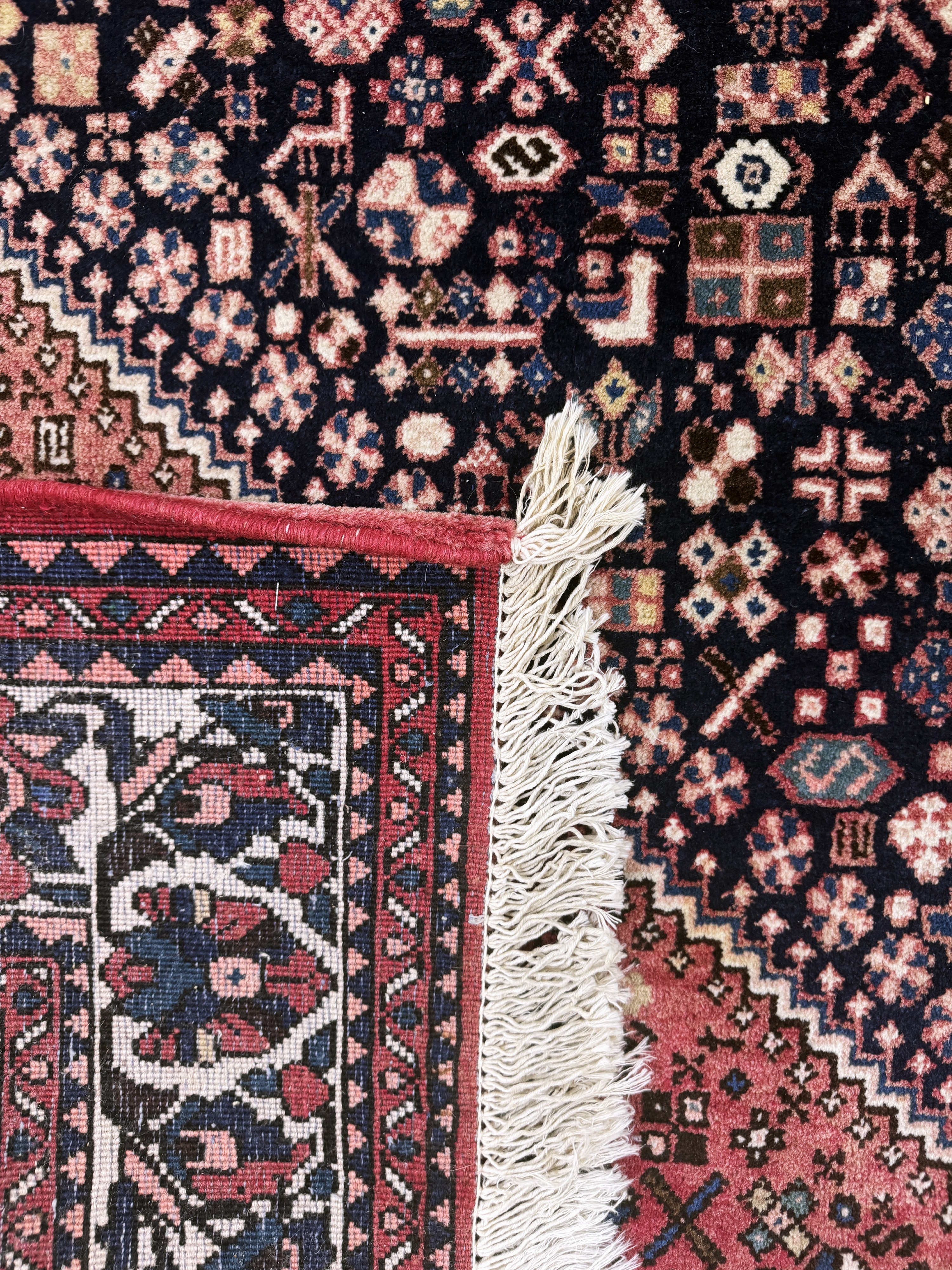 Detail g: Abadeh, Persien, Ende 20.Jhd, Wolle auf Baumwolle, ca. 305 x 200 cm, verblasst, EHZ: 2