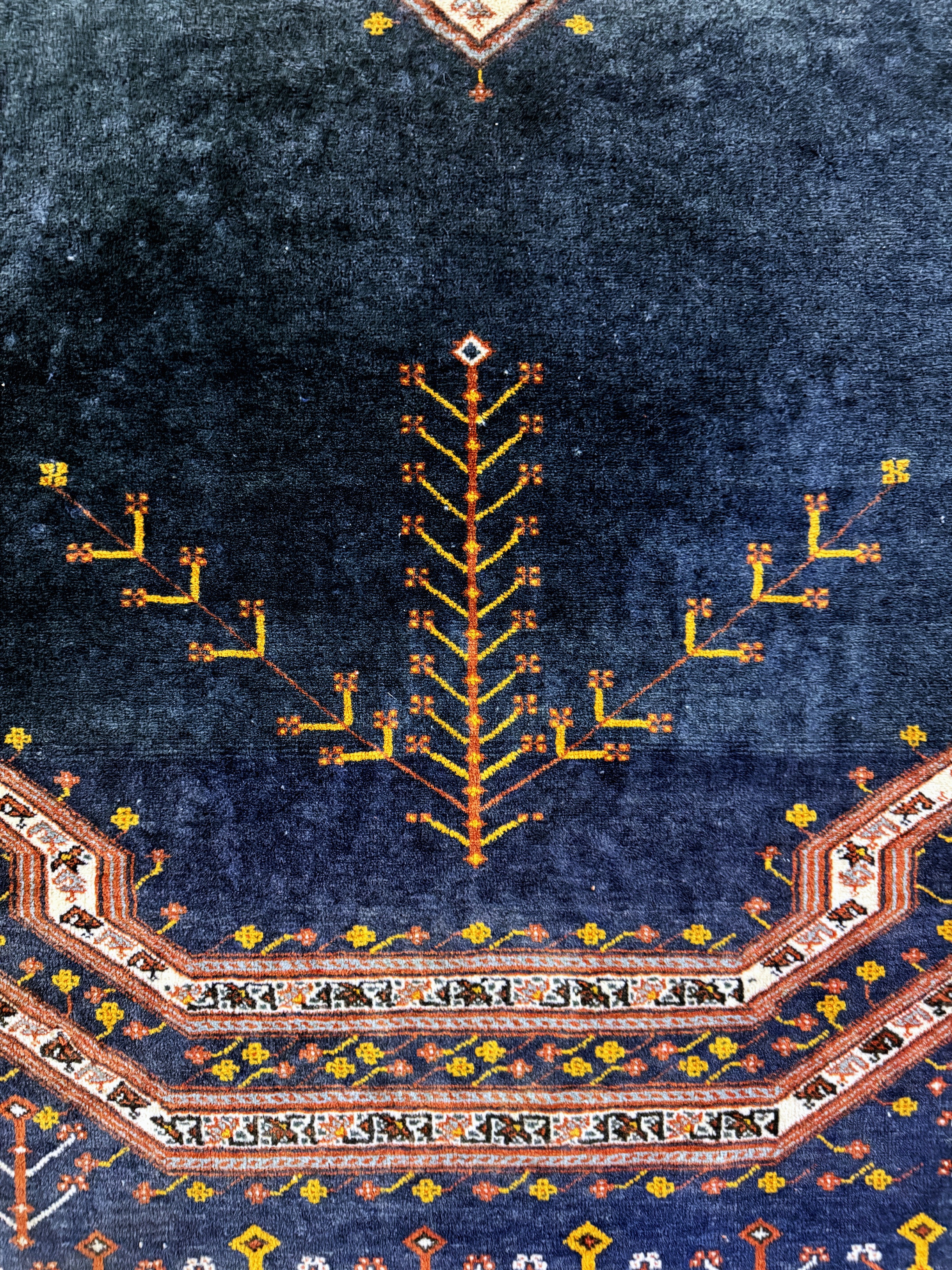 Detail c: Afschar fein, Persien, Mitte 20.Jhd, Wolle auf Wolle, ca. 120 x 115 cm, EHZ: 2