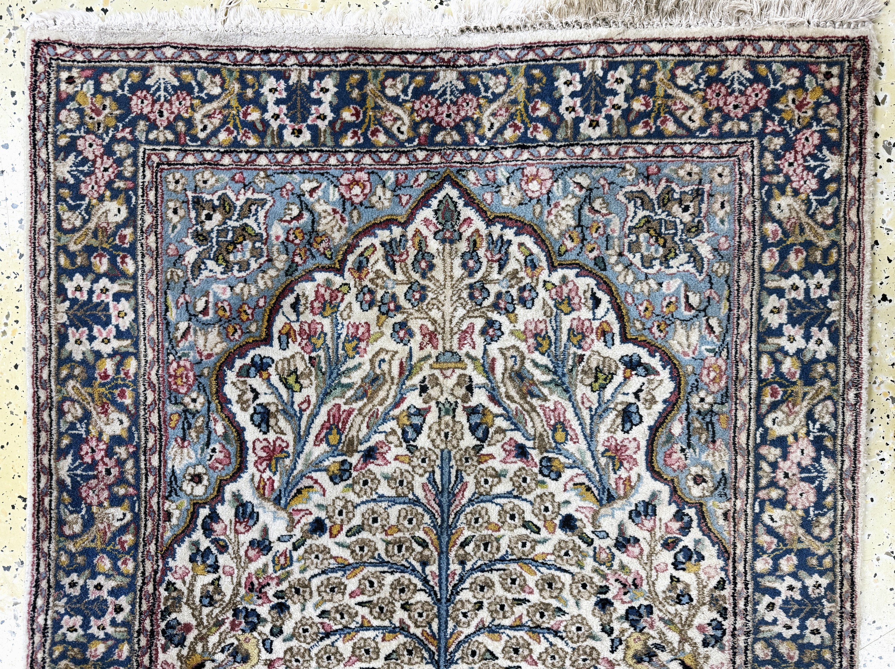 Detail a: 2 Lots Kerman fein, Persien, Ende 20.Jhd, Wolle auf Baumwolle, ca. 154 x 90 cm, Reinigungsbedürftig, EHZ: 2
