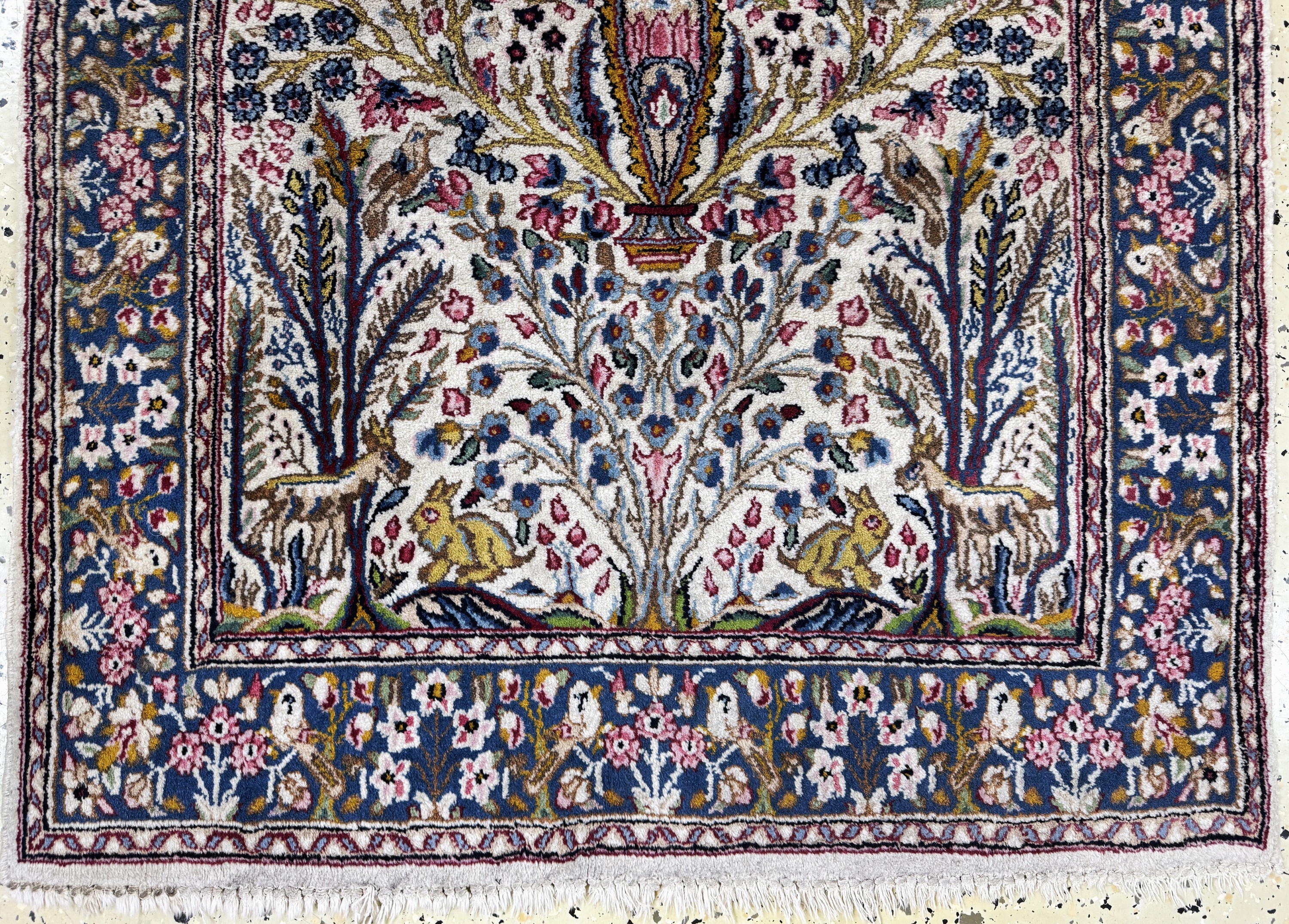 Detail f: 2 Lots Kerman fein, Persien, Ende 20.Jhd, Wolle auf Baumwolle, ca. 154 x 90 cm, Reinigungsbedürftig, EHZ: 2