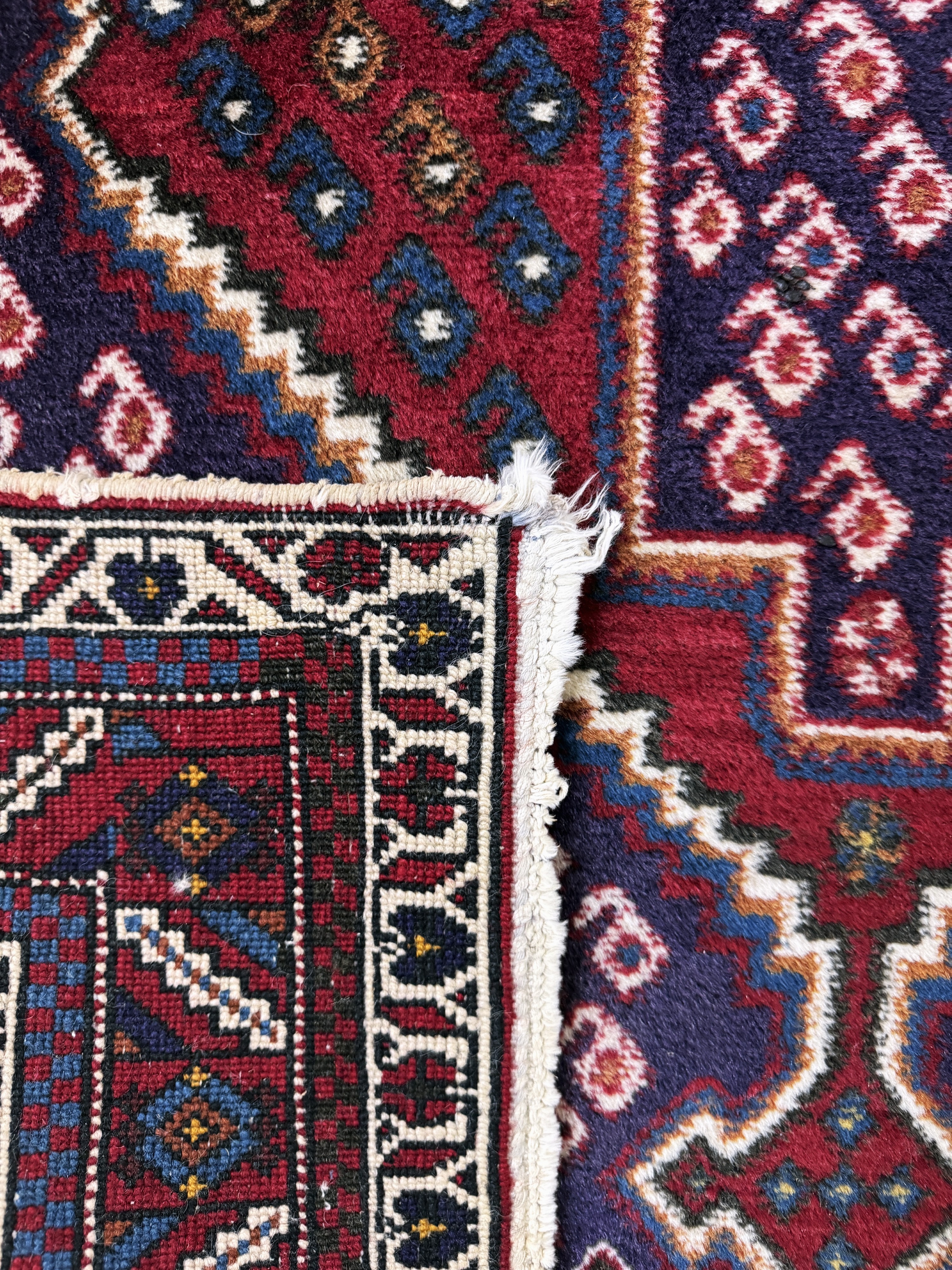 Detail f: Sirjan, Persien, Mitte 20.Jhd, Wolle auf Baumwolle, ca. 237 x 160 cm, EHZ: 2