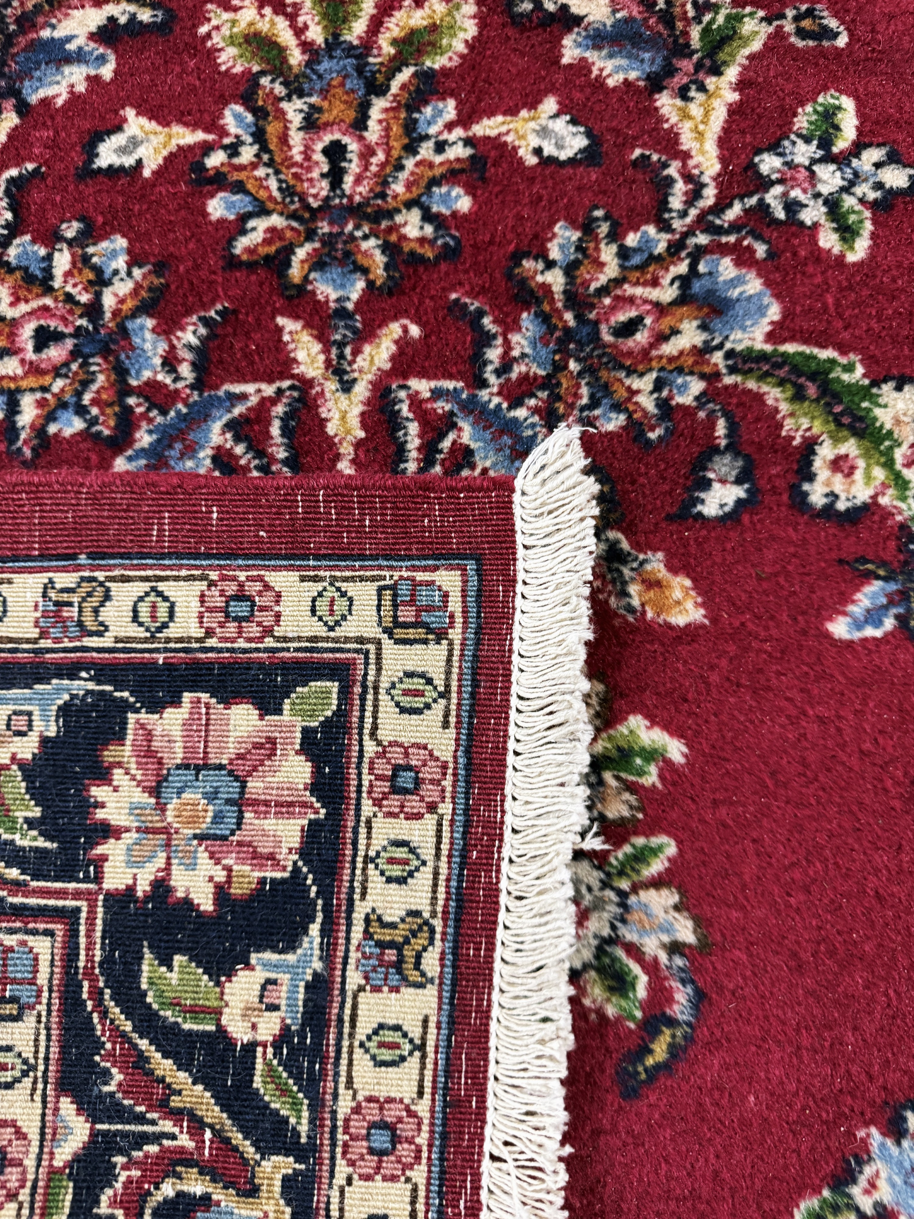 Detail e: Kerman fein, Persien, Mitte 20.Jhd, Wolle auf Baumwolle, ca. 405 x 89 cm, EHZ: 2