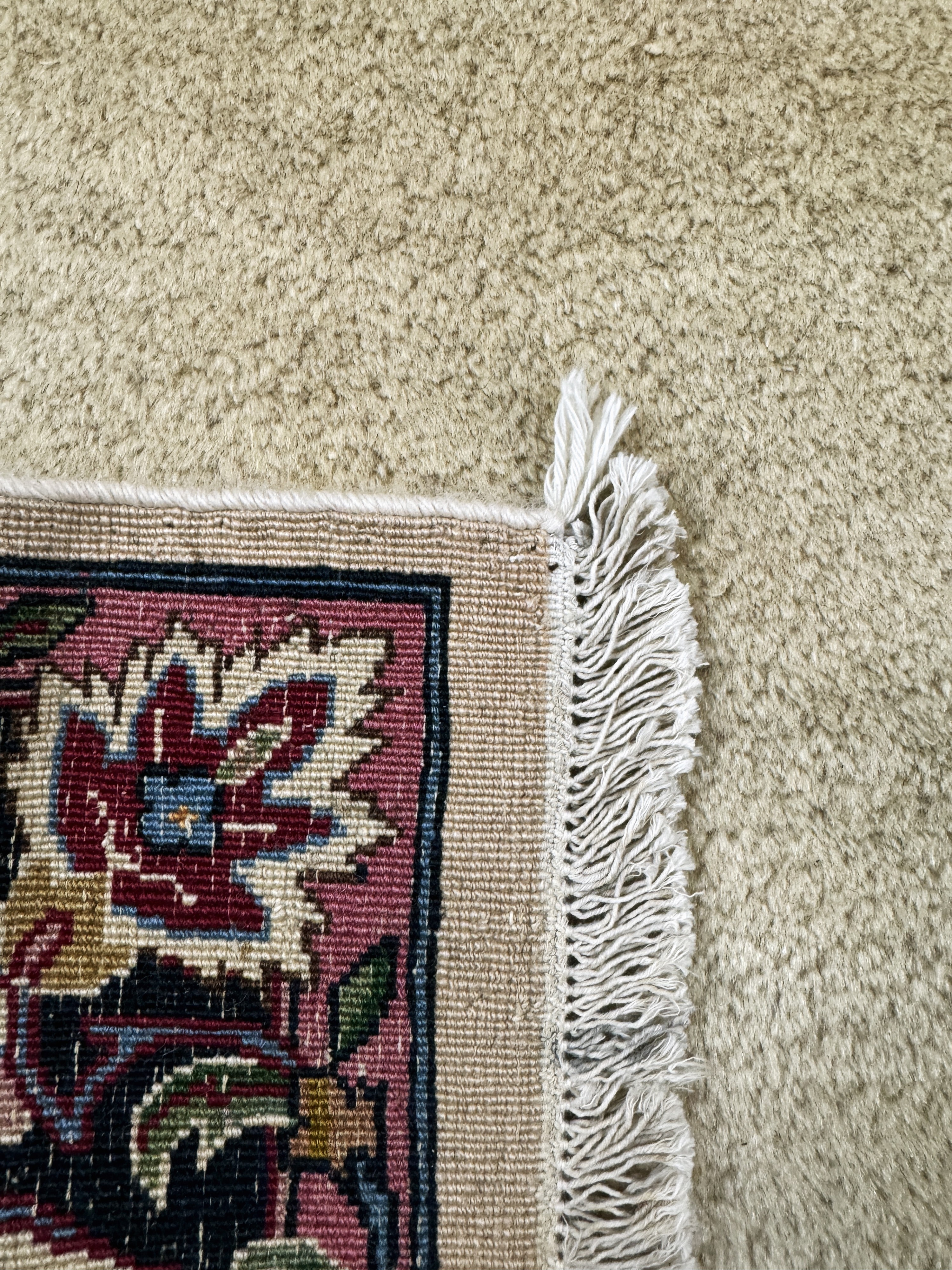 Detail e: Kerman fein, Persien, Mitte 20.Jhd, Wolle auf Baumwolle, ca. 406 x 101 cm, EHZ: 2