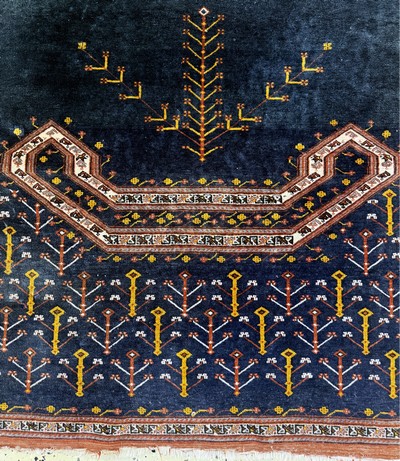 27054512d - Afschar fein, Persien, Mitte 20.Jhd, Wolle auf Wolle, ca. 120 x 115 cm, EHZ: 2 ...