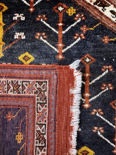 27054512e - Afschar fein, Persien, Mitte 20.Jhd, Wolle auf Wolle, ca. 120 x 115 cm, EHZ: 2 ...