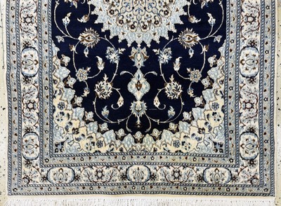 27054519f - 2 Lots Nain fein Persien, Ende 20.Jhd, Korkwolle mit Seide, ca. 148 x 96 cm, EHZ: ...