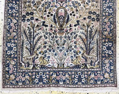 27054524b - 2 Lots Kerman fein, Persien, Ende 20.Jhd, Wolle auf Baumwolle, ca. 154 x 90 cm, ...