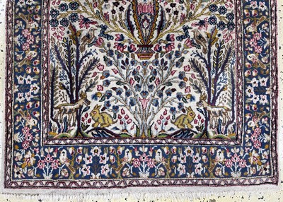 27054524f - 2 Lots Kerman fein, Persien, Ende 20.Jhd, Wolle auf Baumwolle, ca. 154 x 90 cm, ...