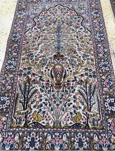 27054524g - 2 Lots Kerman fein, Persien, Ende 20.Jhd, Wolle auf Baumwolle, ca. 154 x 90 cm, ...