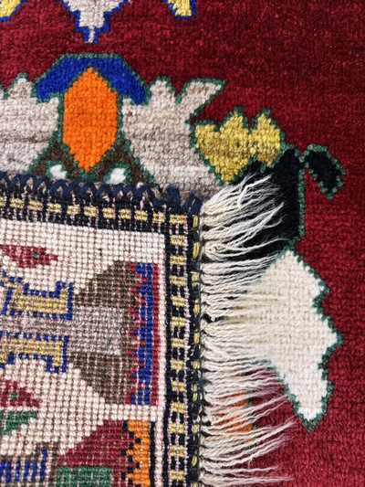 27054525f - Gabbeh alt, Persien, Mitte 20.Jhd, Wolle auf Wolle, ca. 155 x 100 cm, EHZ: 2 ...