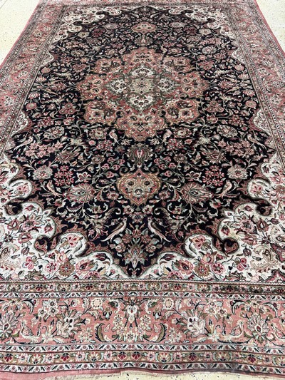 27054533g - Ghom Seide, Persien, Mitte 20.Jhd, reine Naturseide, ca. 300 x 200 cm, EHZ: 3 ...