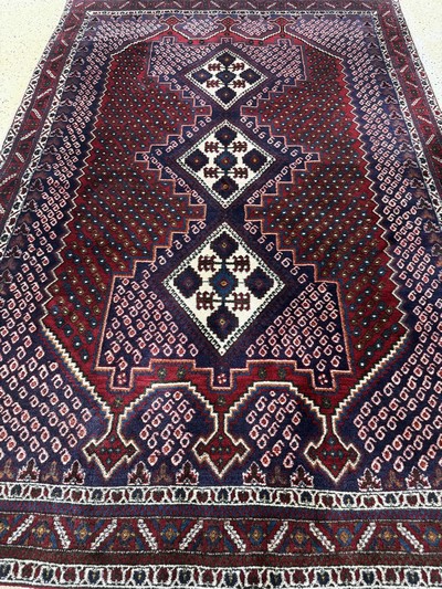 27054534e - Sirjan, Persien, Mitte 20.Jhd, Wolle auf Baumwolle, ca. 237 x 160 cm, EHZ: 2 ...