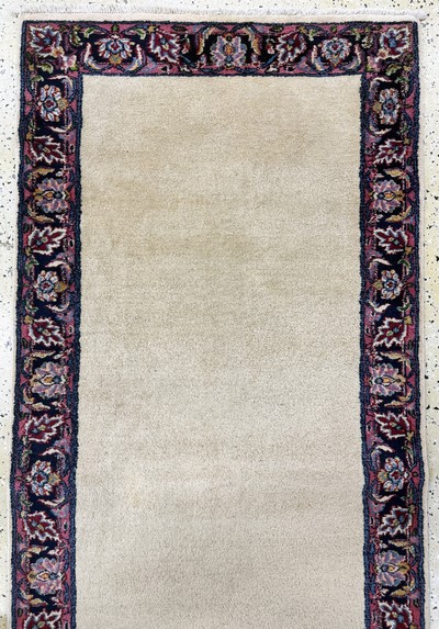 27054537a - Kerman fein, Persien, Mitte 20.Jhd, Wolle auf Baumwolle, ca. 406 x 101 cm, EHZ: 2 ...