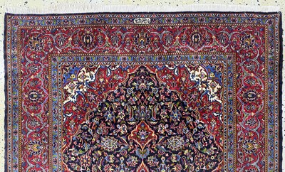 27054538a - Keschan Kork signiert, Persien, Ende 20.Jhd, Korkwolle auf Baumwolle, ca. 234 x 144cm, ...