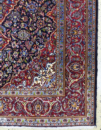 27054538b - Keschan Kork signiert, Persien, Ende 20.Jhd, Korkwolle auf Baumwolle, ca. 234 x 144cm, ...