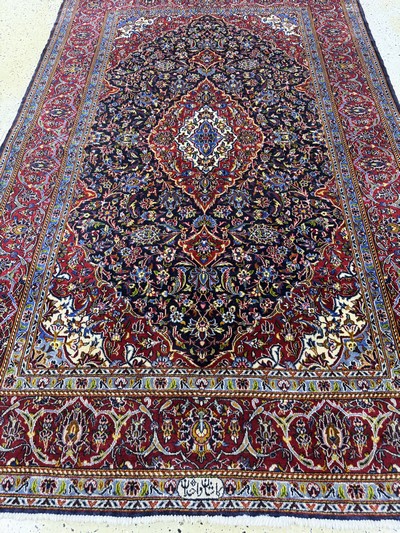 27054538e - Keschan Kork signiert, Persien, Ende 20.Jhd, Korkwolle auf Baumwolle, ca. 234 x 144cm, ...