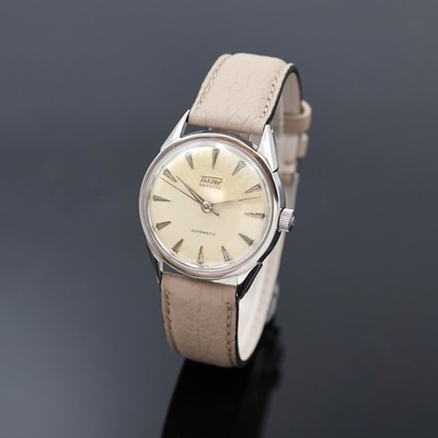 Image TISSOT Seastar Armbanduhr in Stahl, Schweiz 1950er Jahre, Automatik, Boden verschr., ...