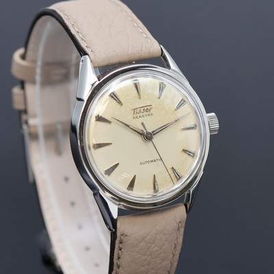 27054545b - TISSOT Seastar Armbanduhr in Stahl, Schweiz 1950er Jahre, Automatik, Boden verschr., ...