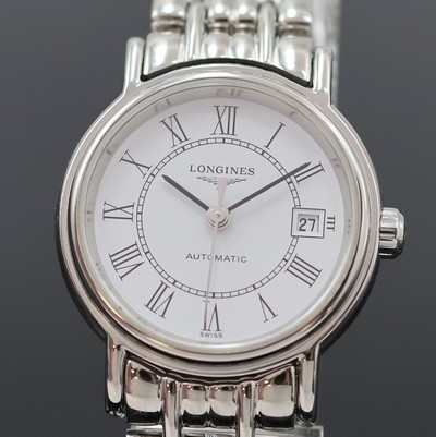 27054550b - LONGINES Presence Damenarmbanduhr in Stahl Referenz L4.321.4, Schweiz um 2010, ...