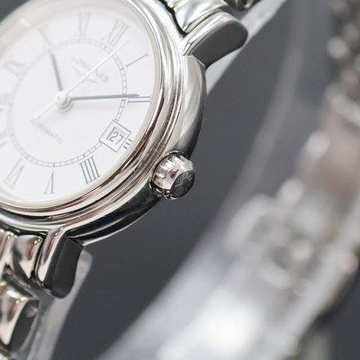 27054550c - LONGINES Presence Damenarmbanduhr in Stahl Referenz L4.321.4, Schweiz um 2010, ...