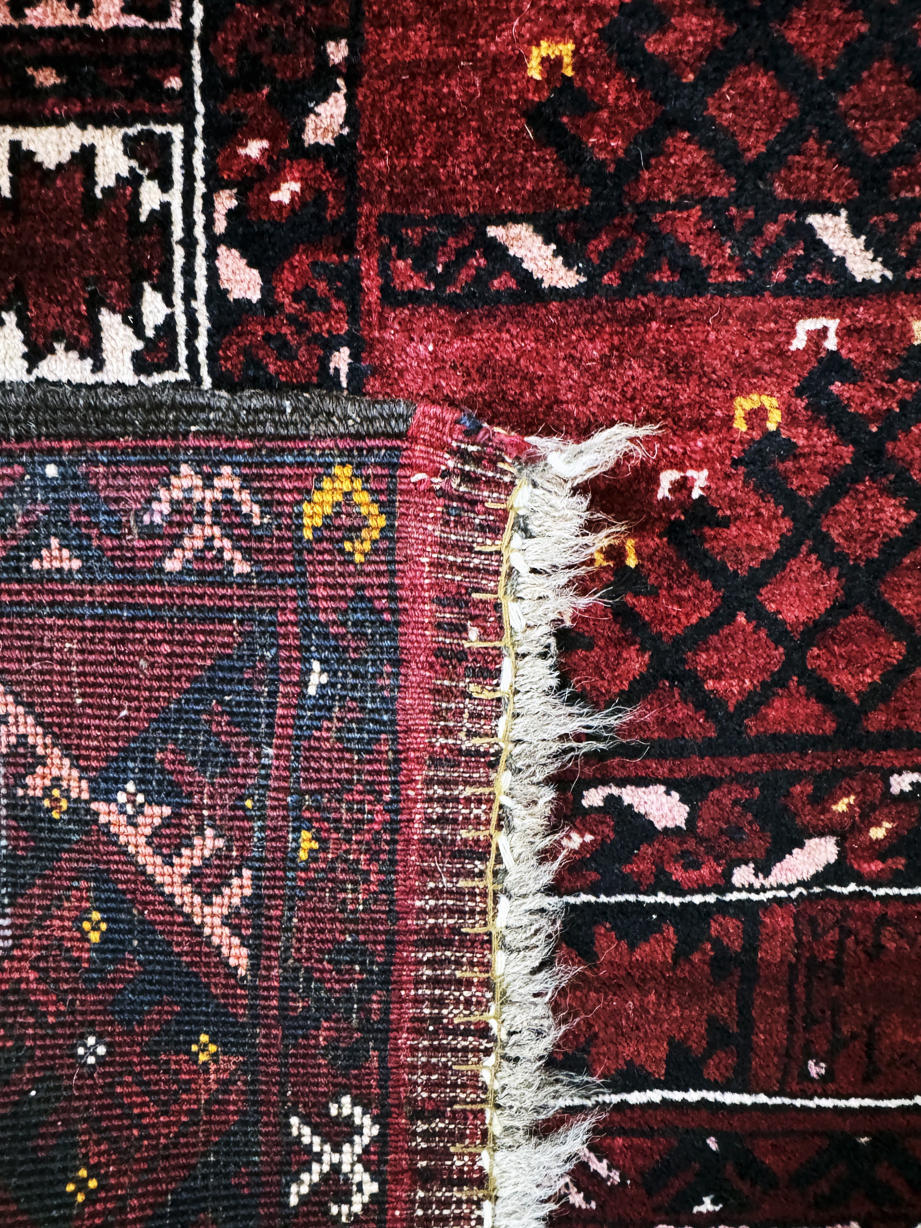 Detail f: Ersari"Engsi", Afghanistan, Mitte 20.Jhd, Wolle auf Wolle, ca. 220 x 150 cm, EHZ: 2