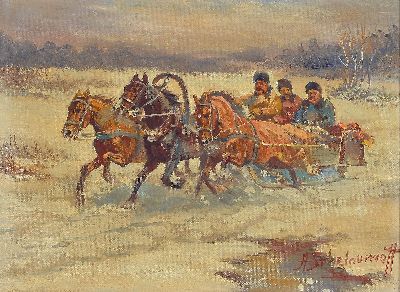 Image Afanasij Ivanovic Scheloumoff, 1892 Kamenez -1983 Starnberg, 2 Werke, russische ...