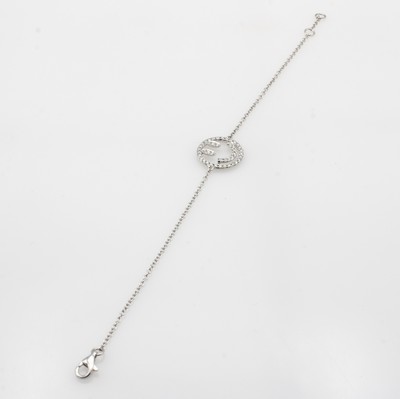 Image Armband ´Smiley´ mit Brillanten, WG 750/000,Brill. zus. ca. 0.35 ct feines Weiß/si, L. ...